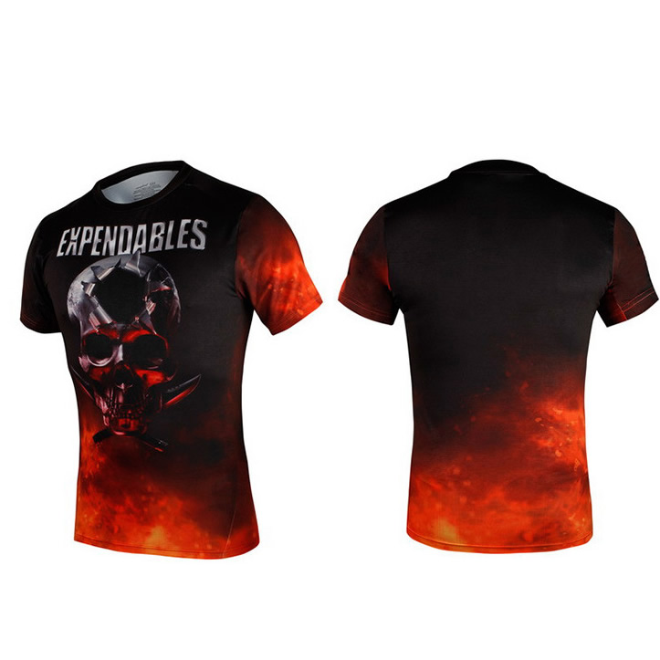 The Expendables Sublimation printing quick dry fitness sports T-shirt
