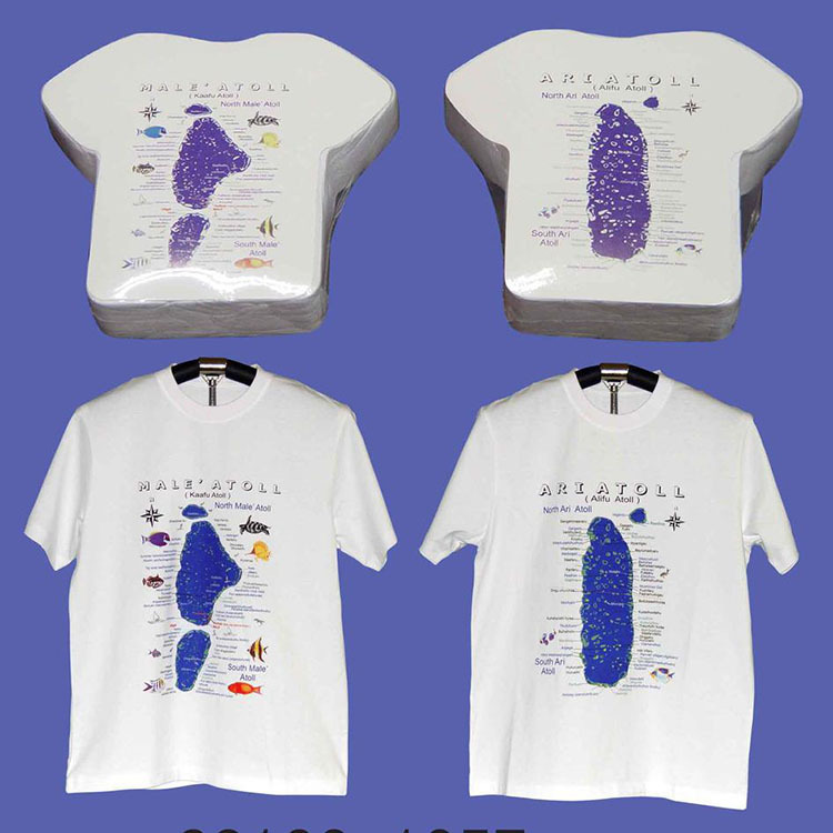 Custom printed compressed packaged T-shirt