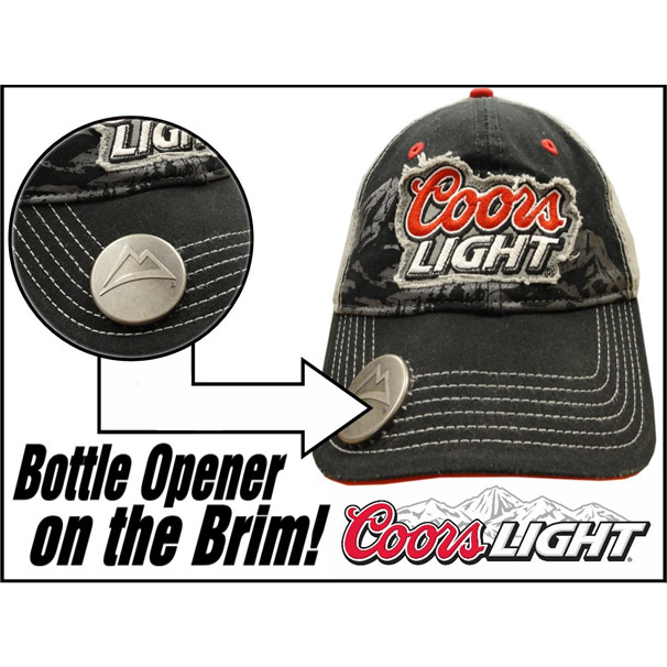 Bottle opener brim baseball caps
