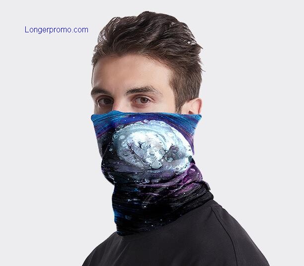 Seamless multifunctional magic scarf/Face Sun Scarf Neck Fishing Scarf/3D printing promotional gifts