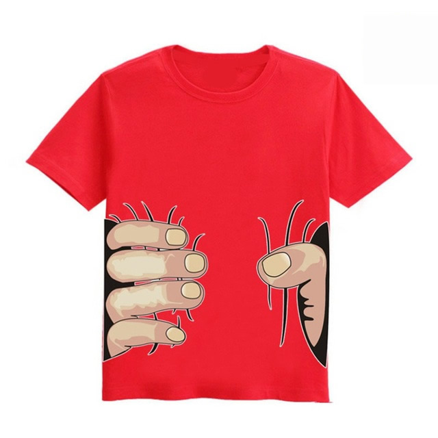 wholesale O neck kids 100% organic cotton short sleeveT-shirt with printing