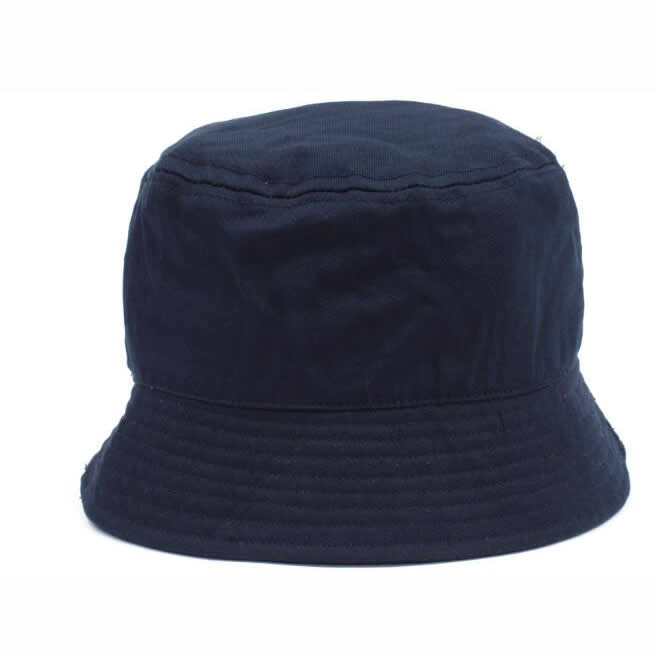 Heavy brushed cotton bucket hat- dark blue